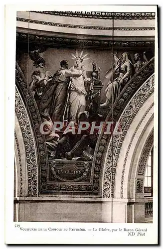 Cartes postales Coupole du Pantheon La Gloire par le Baron Gerard