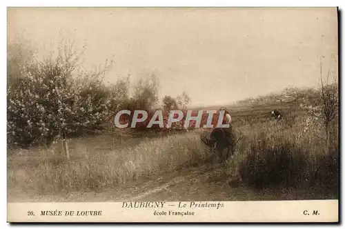 Cartes postales Daubigny Le printemps Musee du Louvre Paris