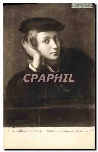 Cartes postales Musee du Louvre Paris Raphael Portrait de l&#39auteur