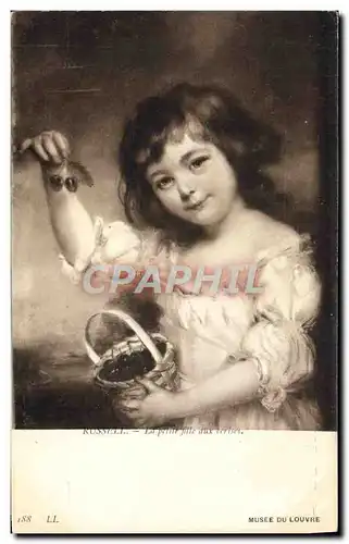 Cartes postales Musee du Louvre Paris Russell La petite fille aux cerises