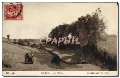 Cartes postales Musee du Louvre Paris Corot Le Vallon