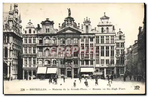 Cartes postales Bruxelles Maisons de la Grande Place