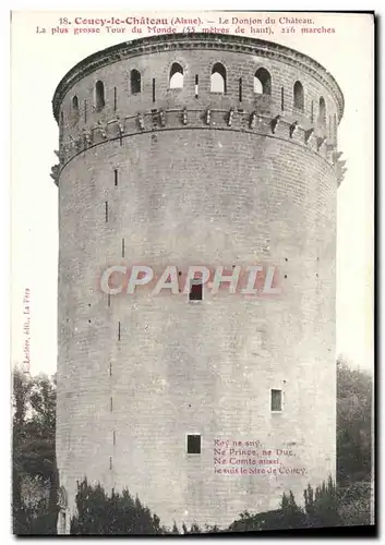 Cartes postales Coucy le Chateau Le Donjon du Chateau