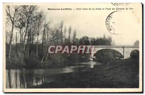 Cartes postales Maisons Laffitte Petit Bras de la Seine et Pont Du Chemin de fer