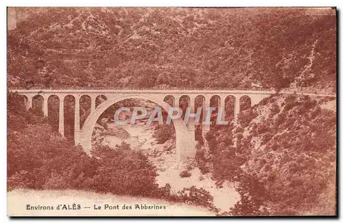 Cartes postales Environs d'Ales Le Pont des Abbarines