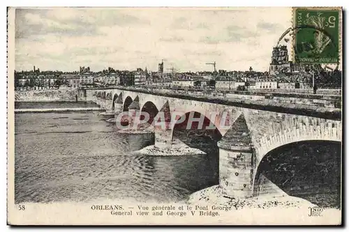 Ansichtskarte AK Orleans Vue Generale et le Pont George V
