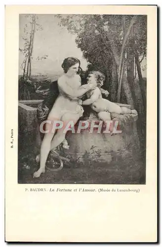 Cartes postales Baudry La fortune et l&#39amour Musee du Luxembourg