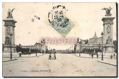 Cartes postales Paris Avenue Nicolas II Russie Russia