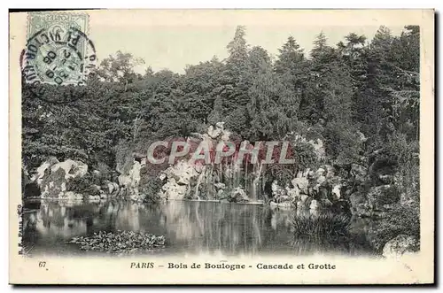 Ansichtskarte AK Paris Bois de Boulogne Cascade et Grotte