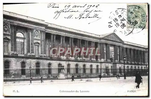 Ansichtskarte AK Paris Colonnades Du Louvre