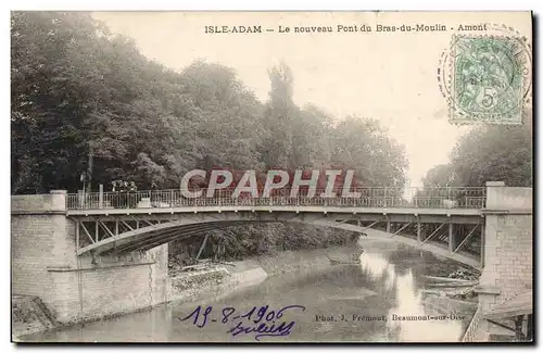 Ansichtskarte AK Isle Adam Le Nouveauy Pont du Bras du Moulin