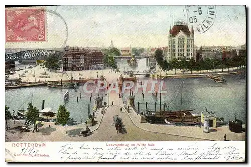 Cartes postales Rotterdam Leeuwenbrug en Witte