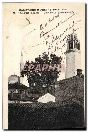 Cartes postales Campagne D&#39Orient Monastir Vue De La Tour Carree