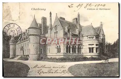 Ansichtskarte AK Cherbourg Chateau de Martinwast