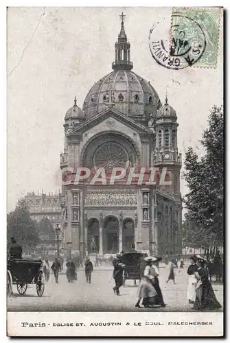 Ansichtskarte AK Paris Eglise St Augustin Le boulevard Malesherbes