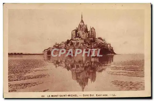 Cartes postales Le Mont Saint Michel Cote Est