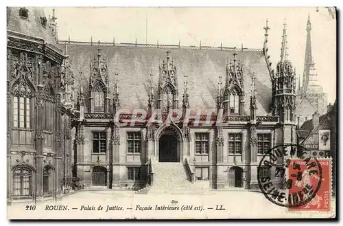 Cartes postales Rouen Palais de Justice Facade Interieure