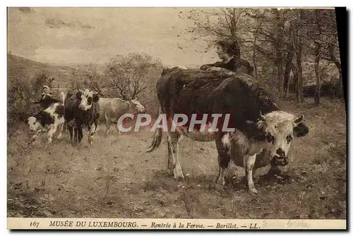 Ansichtskarte AK Musee Du Luxembourg Rentree a la Ferme Barillot Vache Paris