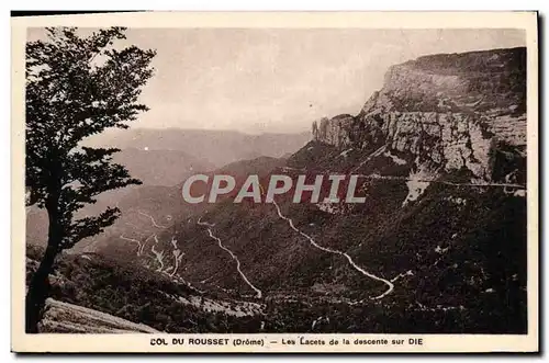 Ansichtskarte AK Col Du Rousset Les Lacets de la Descente Sur Die