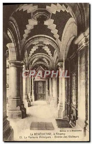 Cartes postales La Benedictine a Fecamp La porterie principale Entree des visiteurs