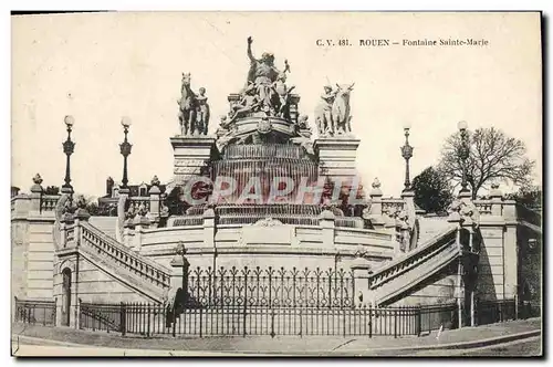 Cartes postales Rouen Fontaine Sainte Marie