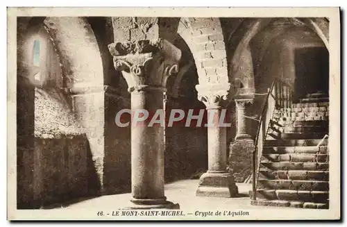 Cartes postales Le Mont Saint Michel Crypte de L'Aquilon