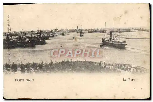 Cartes postales Port Said Le Port Bateau