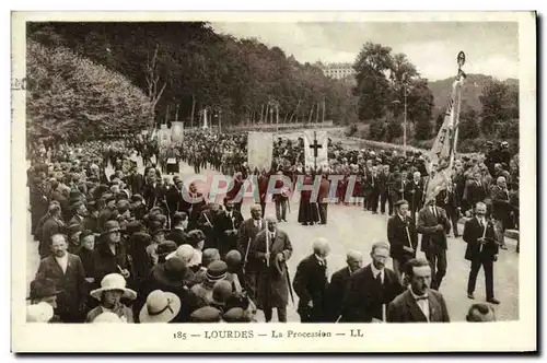 Cartes postales Lourdes La Procession