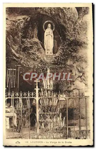 Cartes postales Lourdes La Vierge de la Grotte