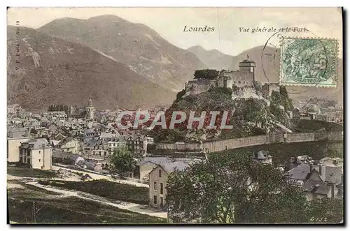 Cartes postales Lourdes Vue Generale et le Fort