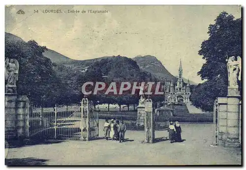 Cartes postales Lourdes Entree de L&#39Esplanade