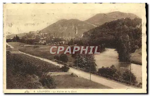 Cartes postales Lourdes La vallee et le Gave