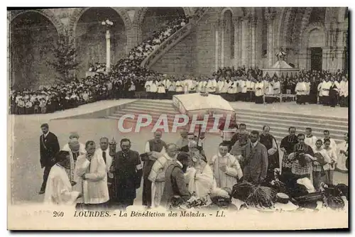 Cartes postales Lourdes La Benediction des Malades