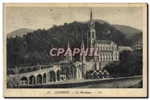 Cartes postales Lourdes La Basilique