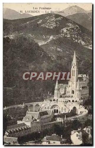 Cartes postales Lourdes La Basilique