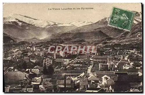 Cartes postales Le vieux Lourdes et le Pyrenees