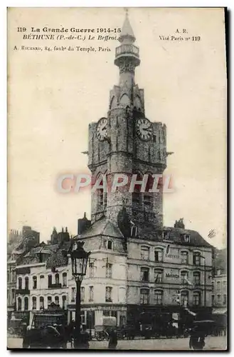 Cartes postales Bethune Le Beffroi