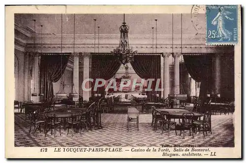 Cartes postales Le Touquet Paris Plage Casino de la Foret Salle de Baccarat