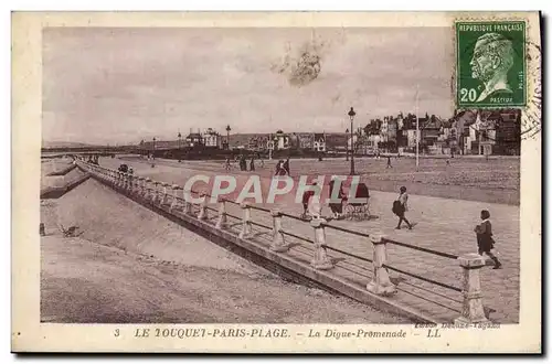 Ansichtskarte AK Le Touquet Paris Plage La digue promenade