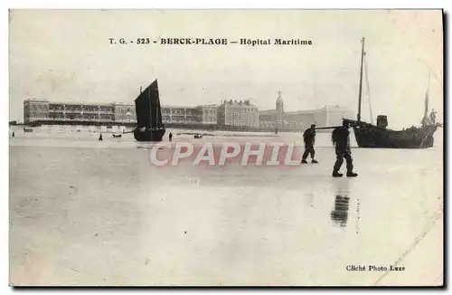 Cartes postales Berck Plage Hopital Maritime Bateau