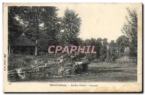 Cartes postales Saint Omer Jardin Public Cascade