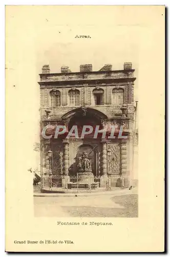 Ansichtskarte AK Arras Fontaine de Neptune