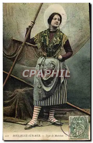 Cartes postales Boulogne Sur Mer Type de Matelote Peche