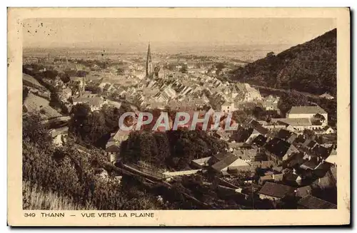 Cartes postales Thann Vue Vers La Plaine