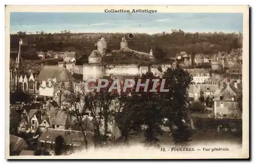 Cartes postales Fougeres Vue Generale