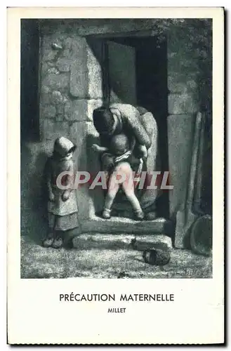 Cartes postales Precaution Maternelle Millet