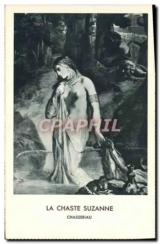 Cartes postales La Chaste Suzanne Chasseriau
