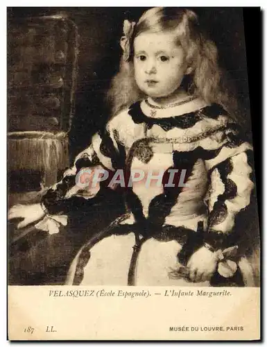 Cartes postales Velasquez L&#39 Infante Marguerite Paris Musee du Louvre