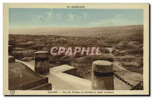 Ansichtskarte AK Navarin Vue Des Champs de Bataille au Soleil couchant Militaria