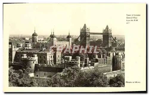 Cartes postales London Tower of London General view